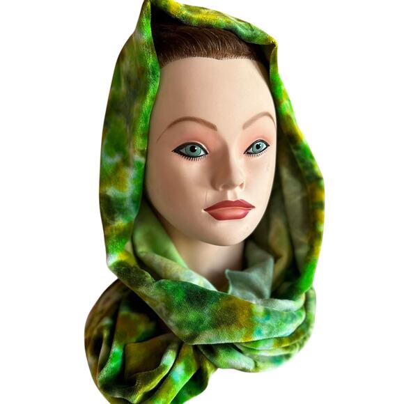 Brand New Handmade Organic Bamboo Tie Dye Infinity Scarf - Picture 4 of 8